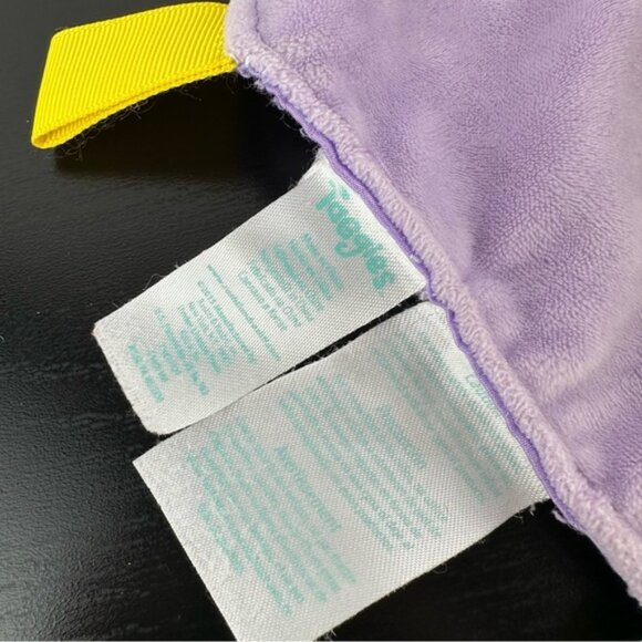 Taggies Purple Giraffe Baby Lovey Security Blanket Gray Rattle Plh Hearts Toy - Picture 4 of 5